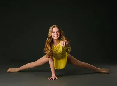 Jazz dancer performing on stage